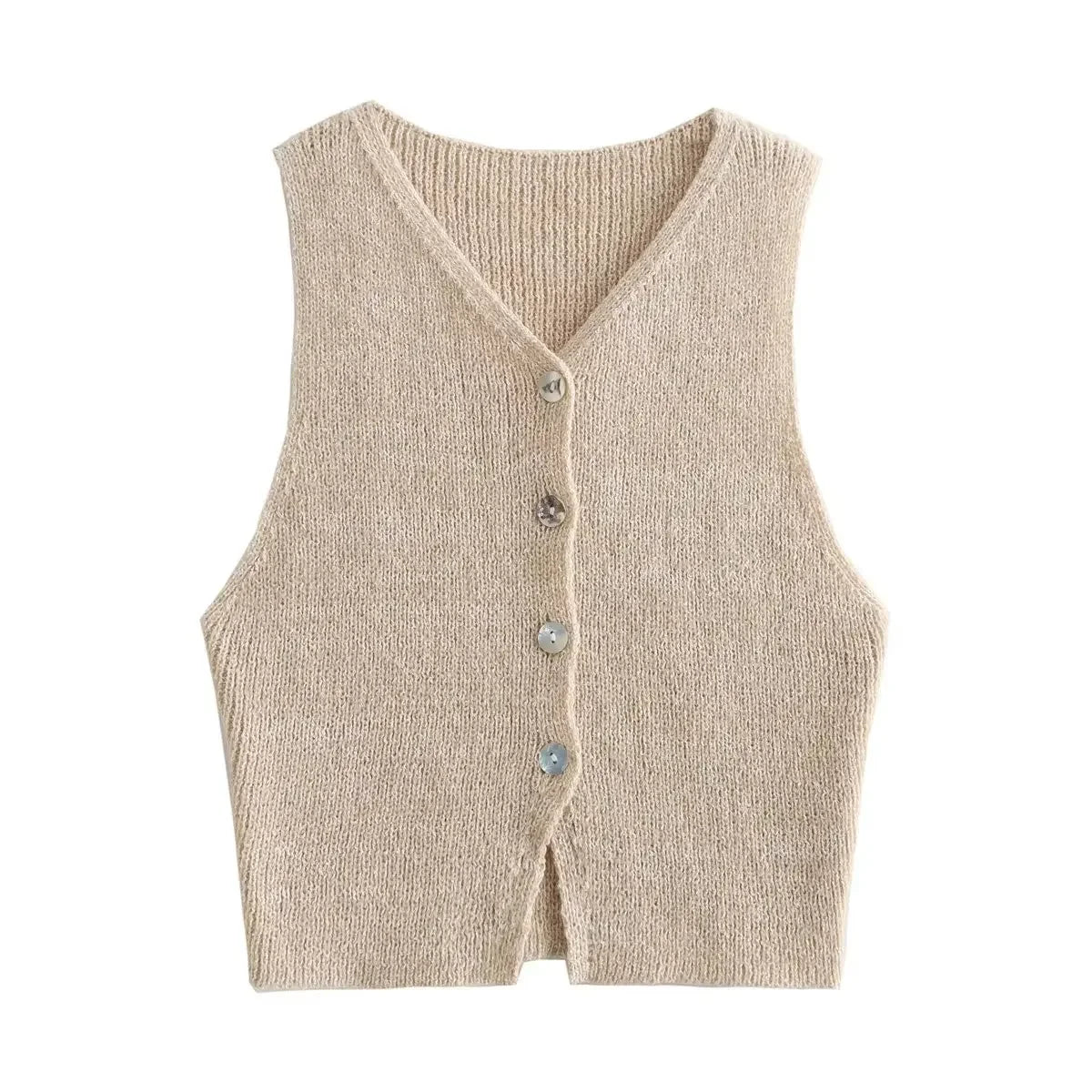 A&A Knitted Vest Cardigan – ARIELLA AYANA - Main Image