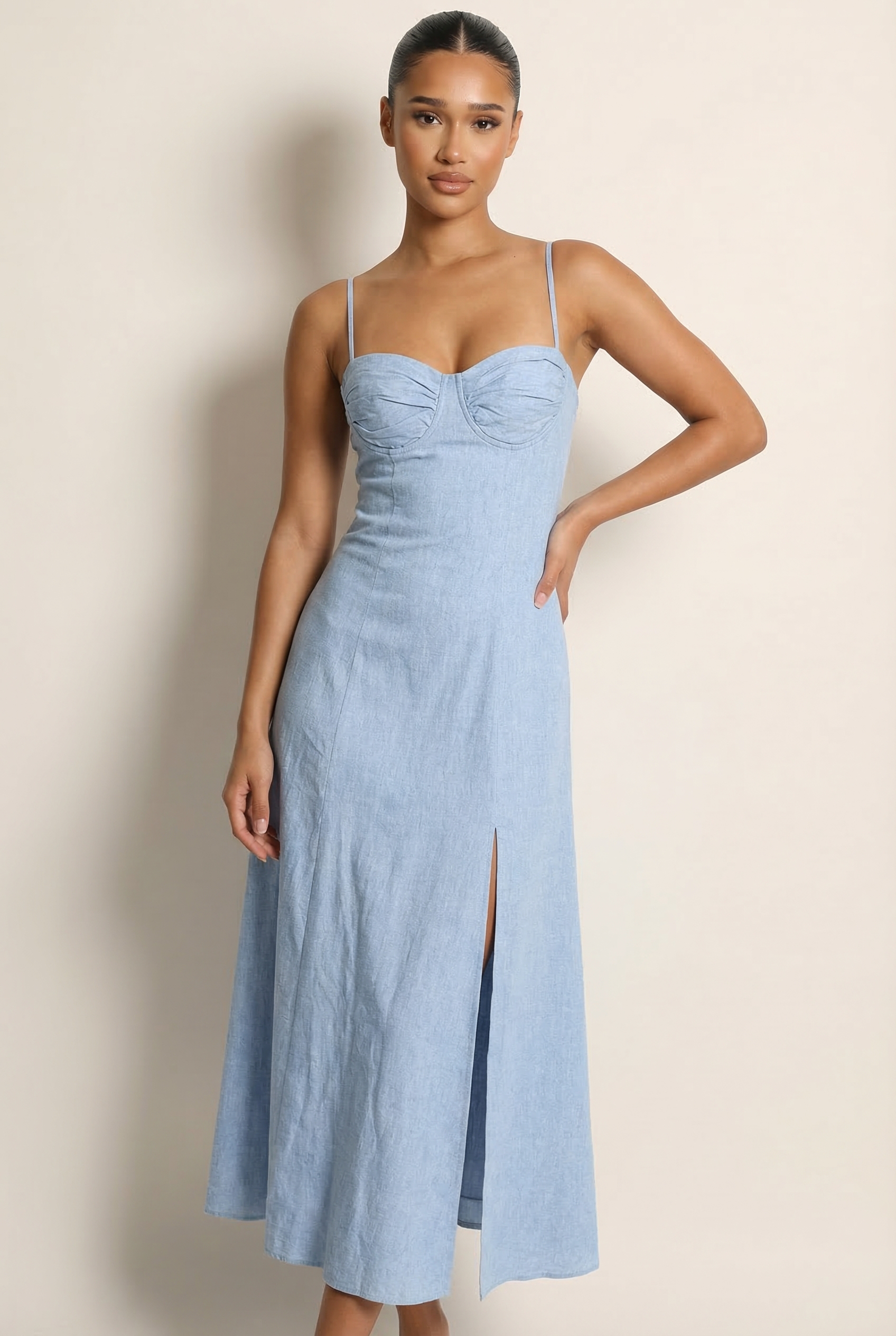 ballerina bustier midi dress A&A Arielle A-Line – ARIELLA & AYANA line%20design%0D%0AConcealed%20zipper%20at%20side%0D%0ACorset%20design%20at%20back%0D%0AGentle%20Dry%20Clean%20Only%0D%0ALength%3A%20Midi Color:NAVY LILAC Trixxi Juniors' Scallop-trim Bodycon salewomen