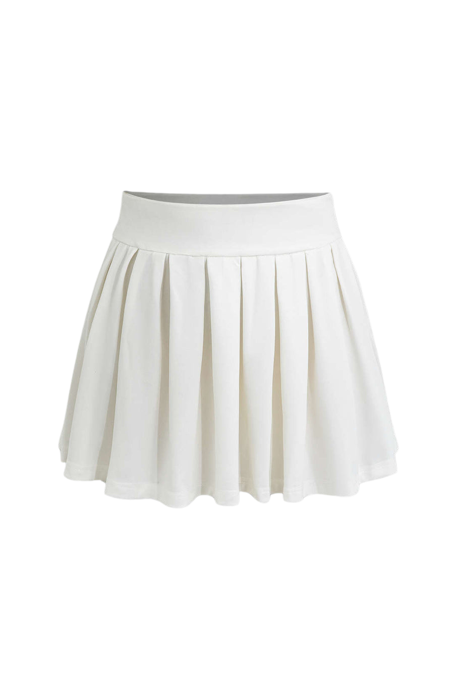 A&A Large Pleated Mini Skirt V Neck Suit