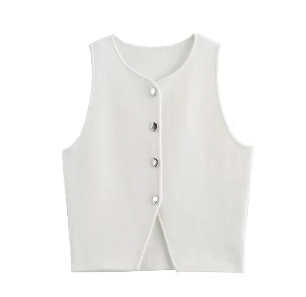 A&A Knitted Vest Cardigan