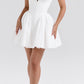 A&A Elegant Puff Pleated Hem A-line Dress