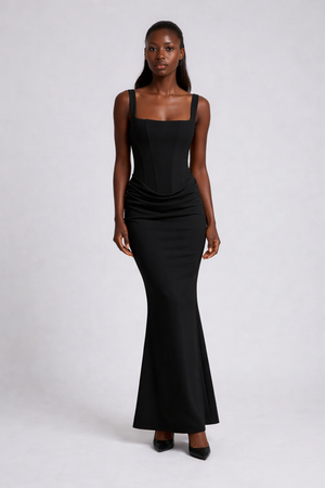 A&A Corset Ball Gown Maxi Dresses