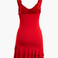 A&A Mini Ruffle Ruched Sleeveless Bodycon Dress