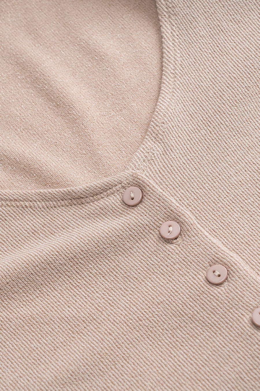 A&A Short Sleeve V- Neck Button Mini Dress