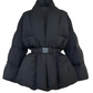 A&A Pola Shawl Collar Belted Wait Puffer Coat