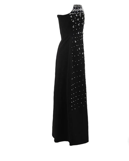 A&A Luxe Crystal Embellished Midaxi Dress