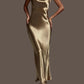 A&A Luxen Satin Maxi Bodycon Dress