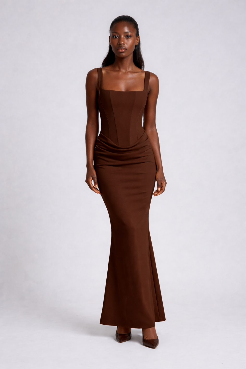 A&A Corset Ball Gown Maxi Dresses