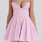 A&A Strapless Corset Tulle Elegant Pleated Dress