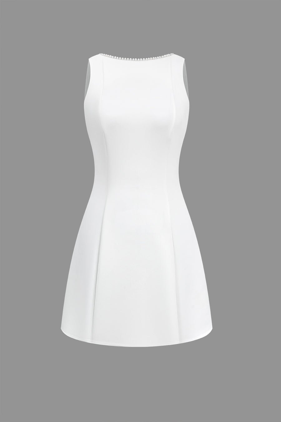 A&A Luxe Backless Beading Bow Dresss