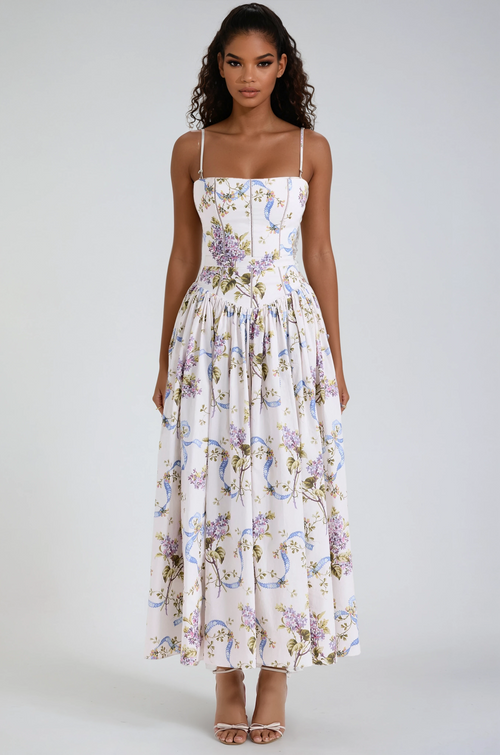 A&A Eunice Midaxi Elegant Floral Print Sundress