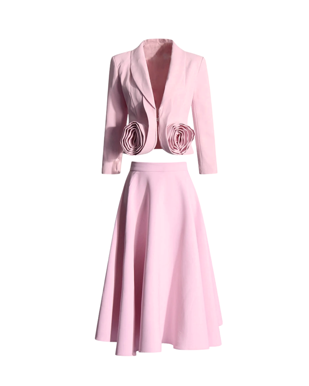 A&A Luxe Greta Elegant Two Piece Blazer & Skirt Set