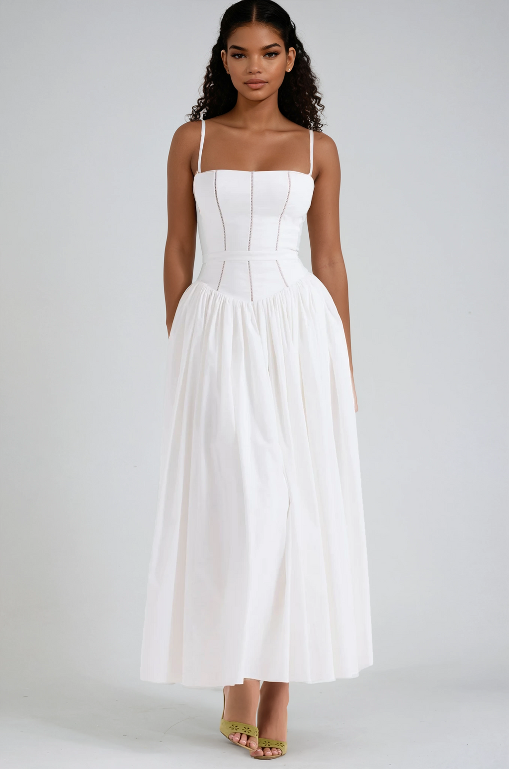 A&A Eunice Midaxi Elegant Floral Print Sundress