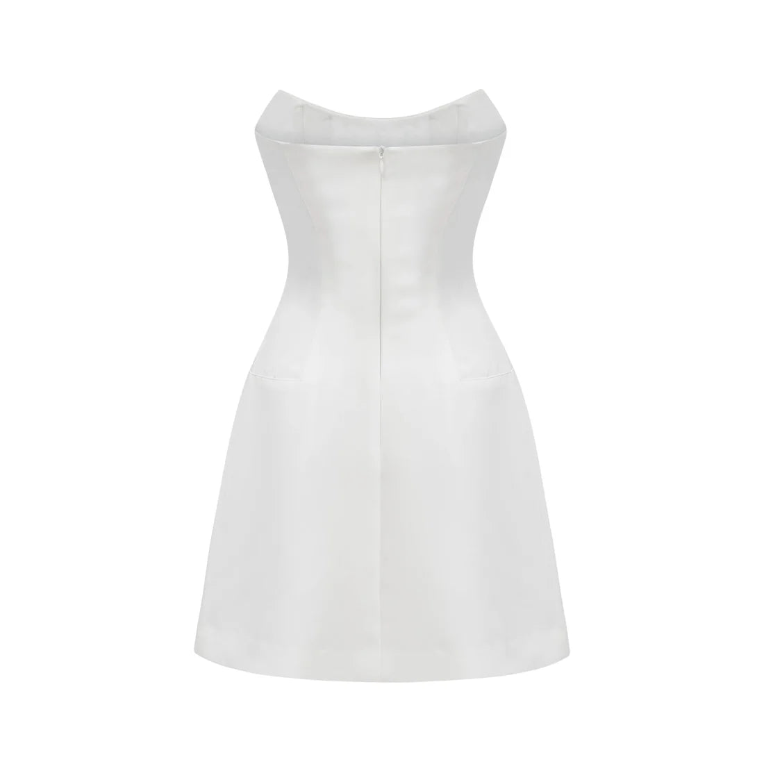 A&A Luxe White Crystal Embellished Dress