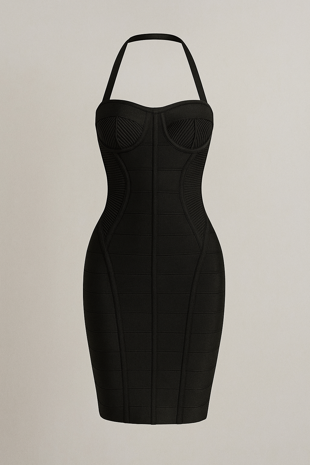 A&A Lilou Bustier Halter Bandage Mini Dress