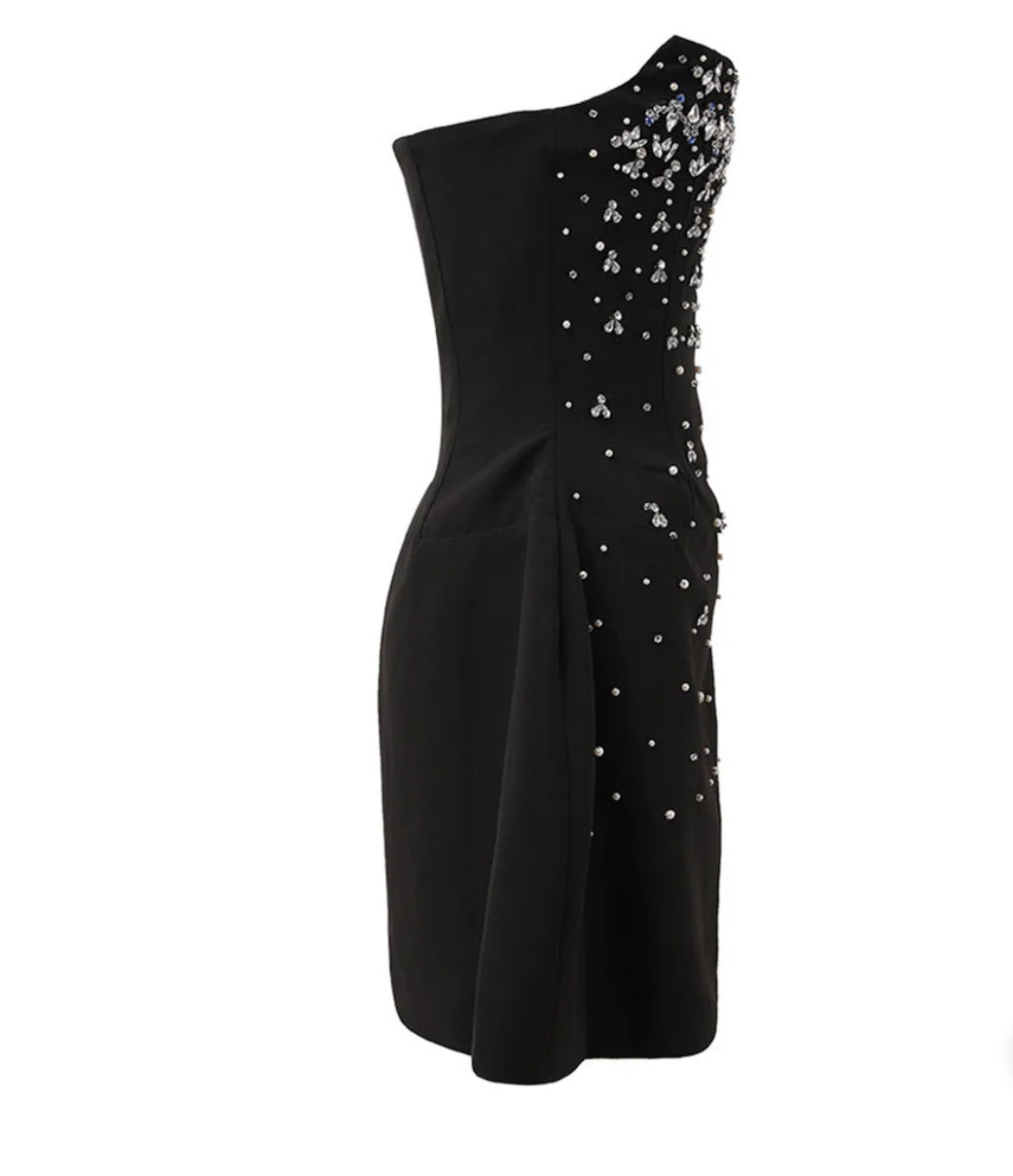 A&A Luxe Crystal Embellished Dress