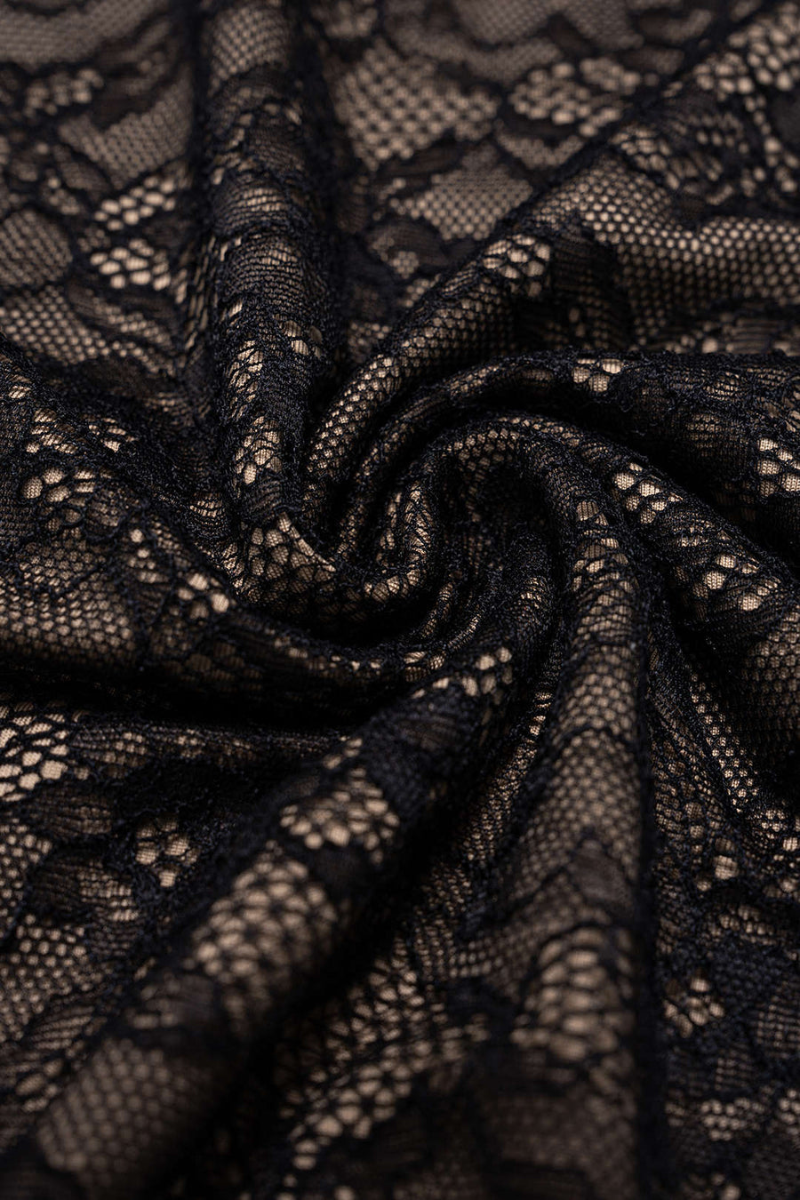 A&A Black Lace Bodycon Evening Maxi Dress