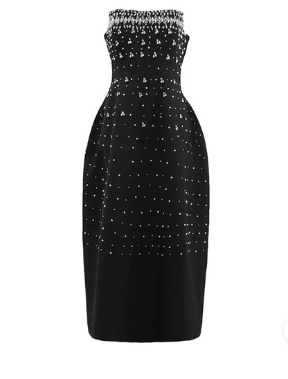 A&A Luxe Crystal Embellished Midaxi Dress