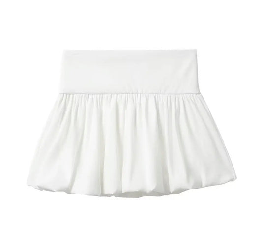 A&A Y2K Pleated Bubble Mini Skirt