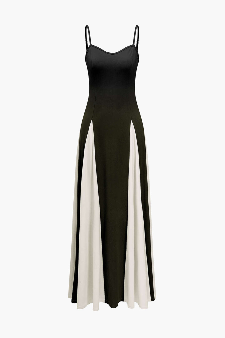 A&A Spaghetti Strap Monochrome Maxi Dress