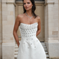 A&A Luxe White Crystal Embellished Dress