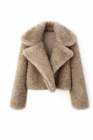 A&A Arsha Faux Fur Collar Coat