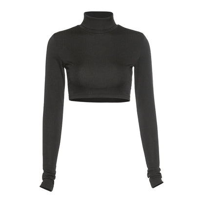 A&A Essentials Turtleneck Crop Top