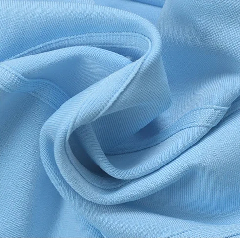 A&A Daniella Blue Bandage Midi Bustier Dress