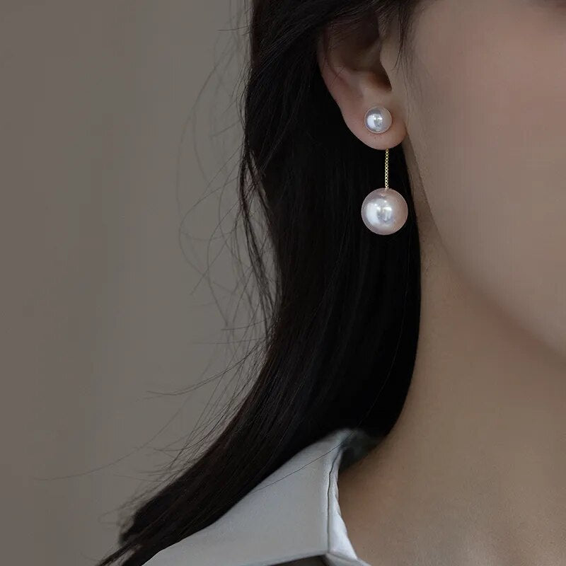 A&A Pearl Pendant Earrings