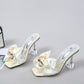 A&A Butterfly-knot Clear Heels