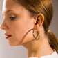 A&A Round Steel Hoop Earrings