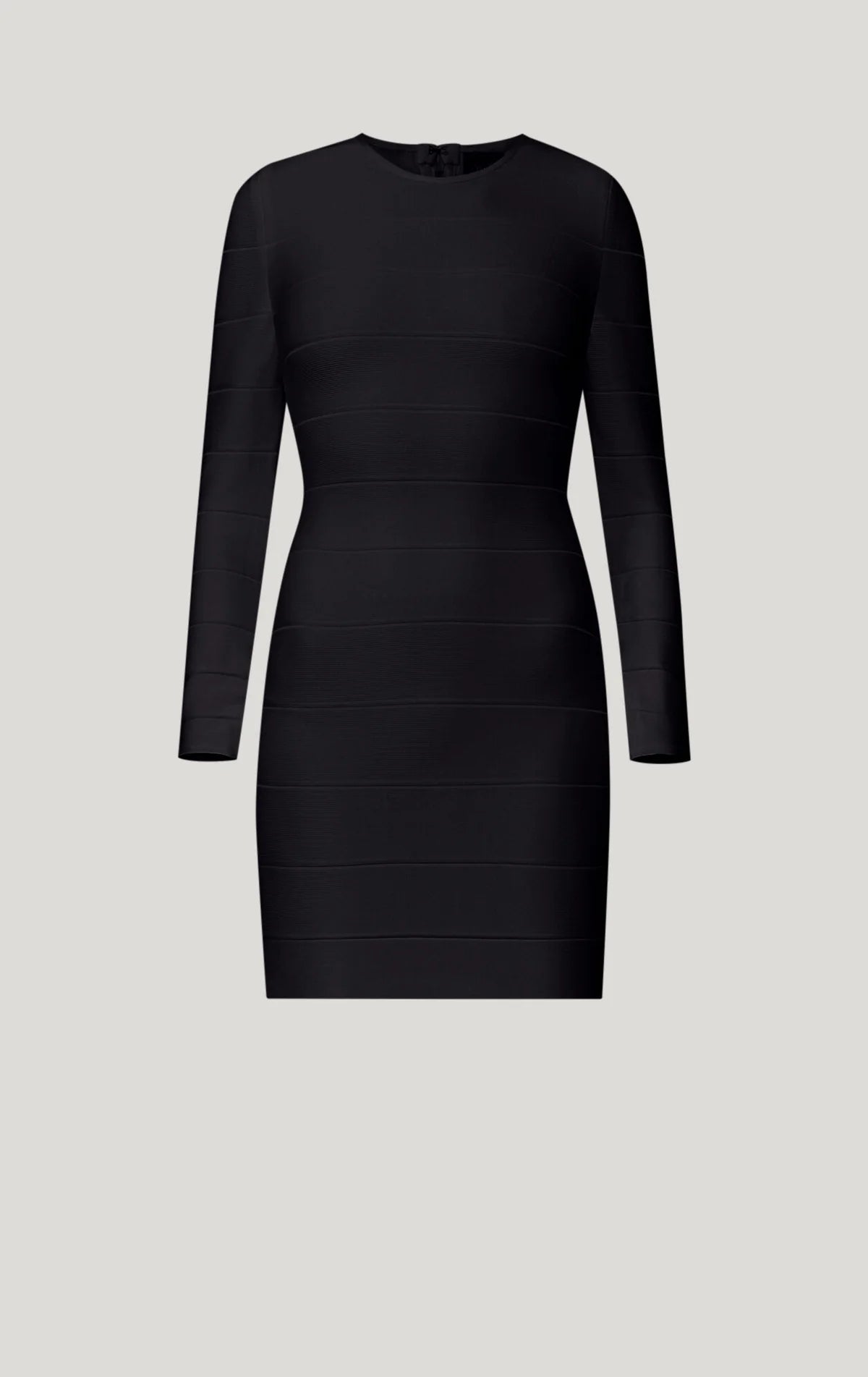 A&A Marais Long Sleeves Bodycon Mini Bandage Dress, Black / XS