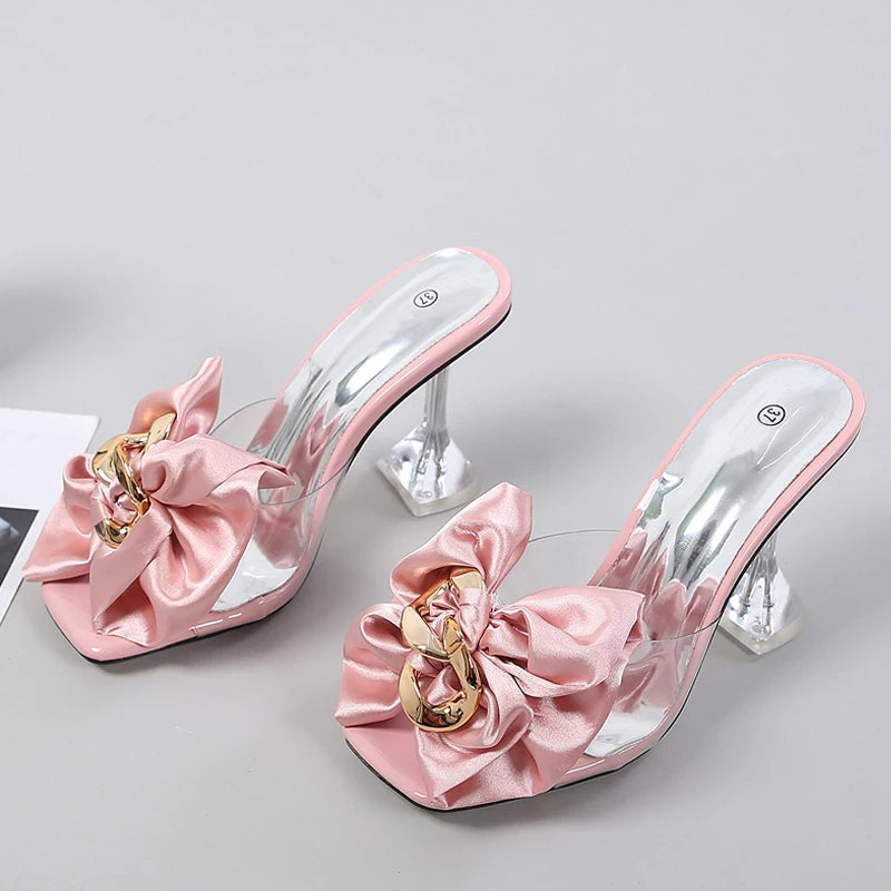 A&A Butterfly-knot Clear Heels