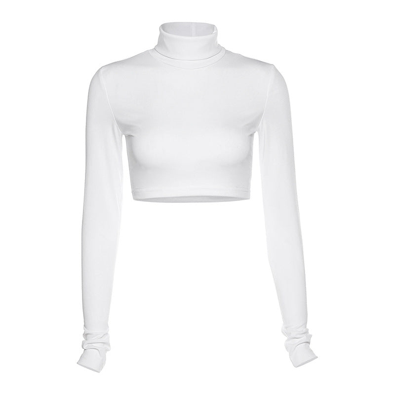 A&A Essentials Turtleneck Crop Top