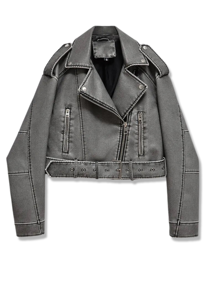 A&A Biker Baby Washed Jacket