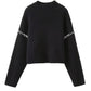 A&A Turtleneck Vintage Long Sleeve Sweater