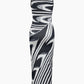 A&A Abstract Monochrome Sleeveless Maxi Dress