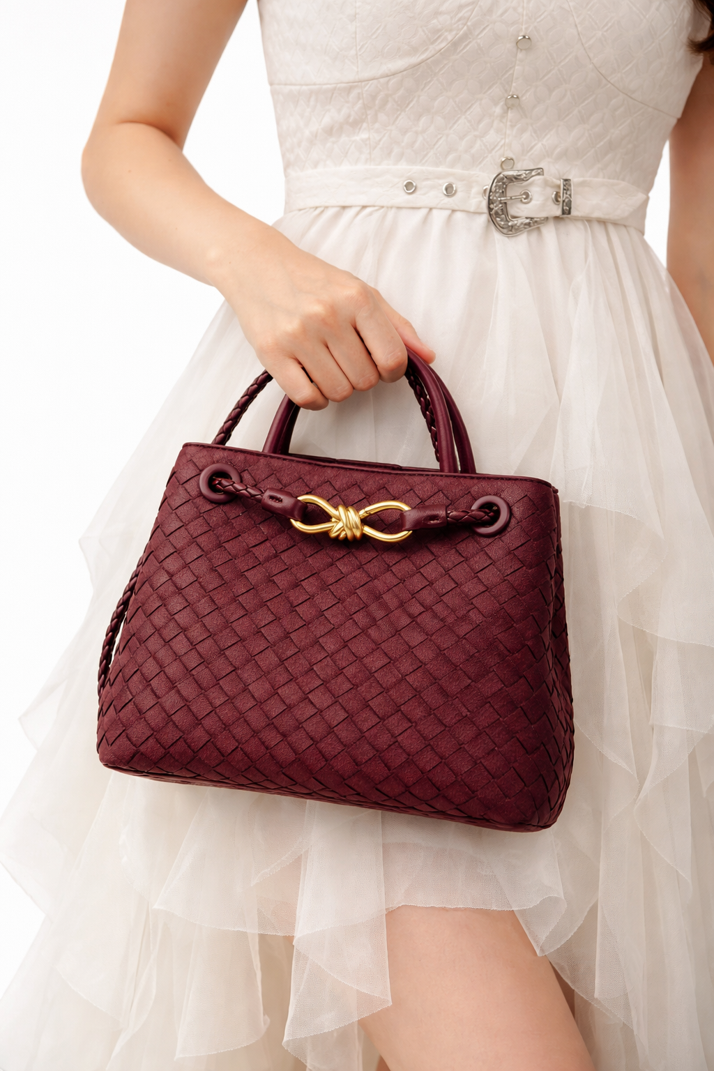 A&A Vendega Suede Leather Crossbody Handbag