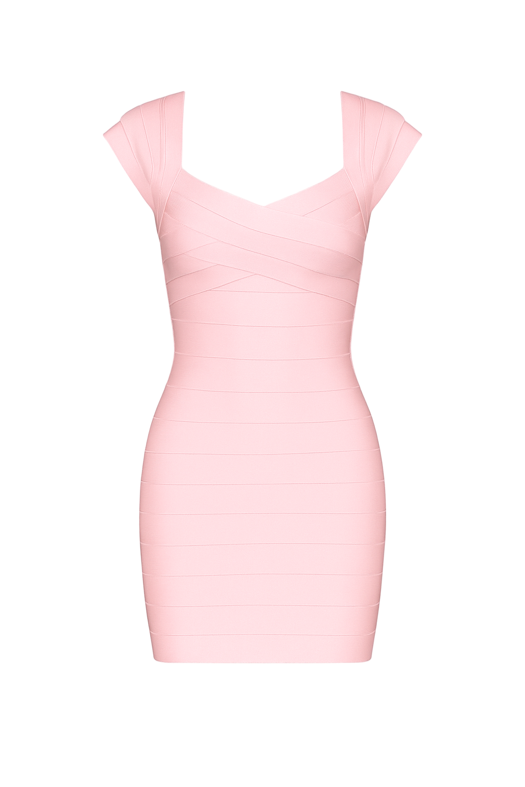 A&A Ophelia Short Sleeve Bodycon Mini Bandage Dress, Blue / Xs