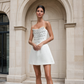 A&A Luxe White Crystal Embellished Dress