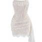 A&A Luxe Chic Sexy Strapless Lace Mini Gown Dress