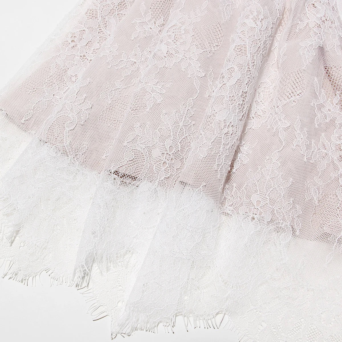 A&A Elegant Lace Long Sleeve Maxi Dress