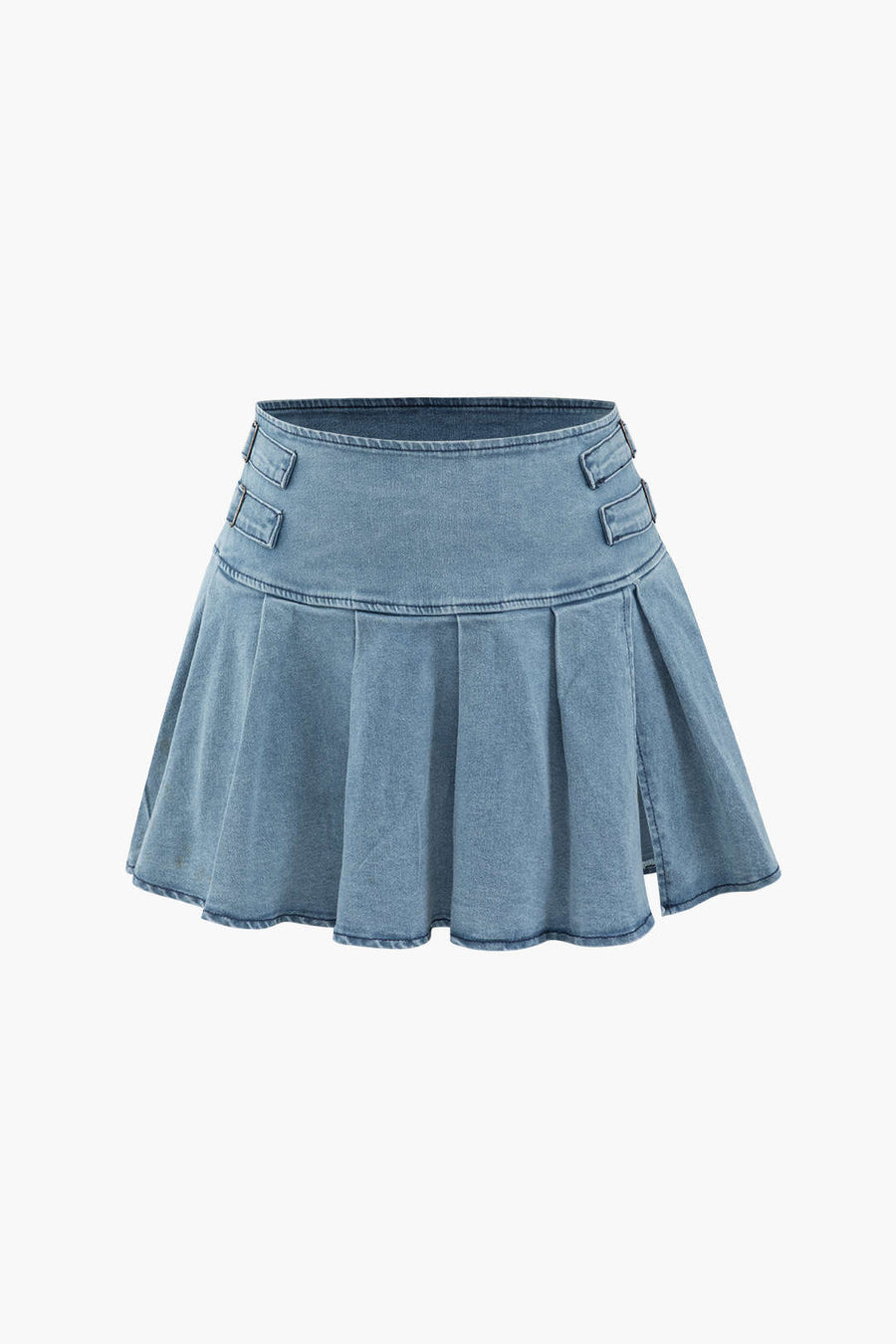 A&A Denim Strapless Skirt Two Piece Set