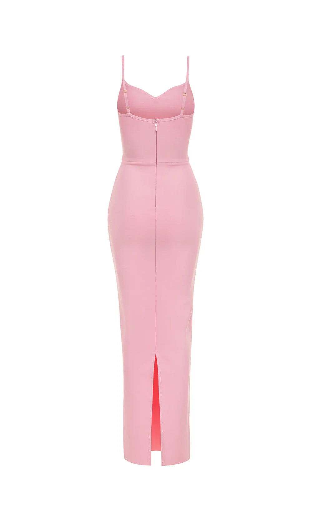 A&A Oriana Pink Bodycon Bandage Maxi Dress