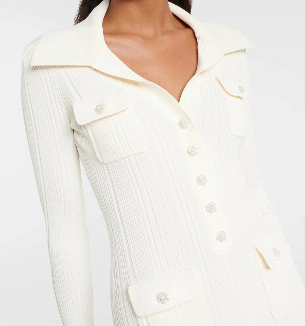 A&A Onua Knitted Button Pockets Maxi Dress