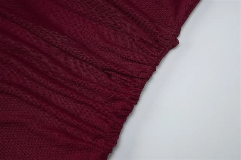 A&A Avenia Halter Ruched Mini Dress