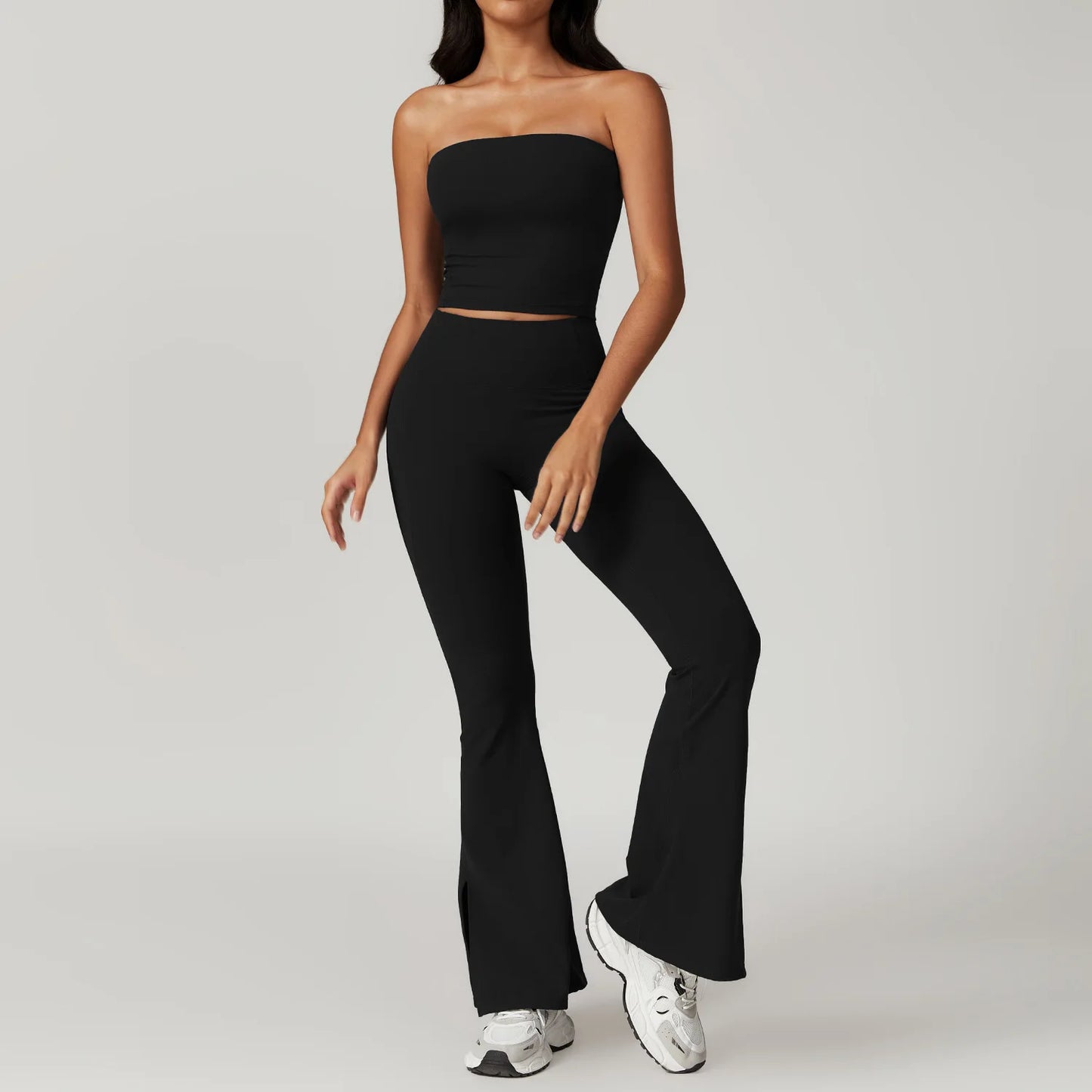 A&A Flexi Bandeau Top & Flare Leggings Set