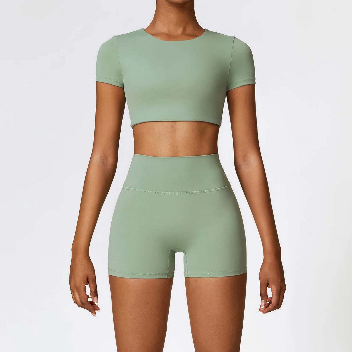 A&A Flexi Crop Top & Shorts Set