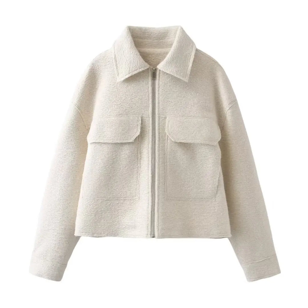 A&A Lorian Fleece Pocket Bomber Jacket