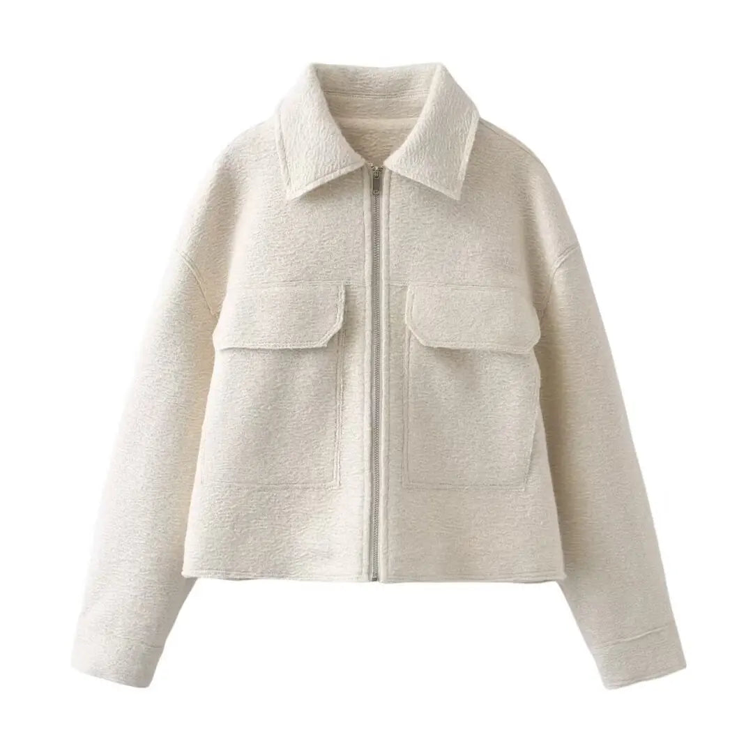 A&A Lorian Fleece Pocket Bomber Jacket